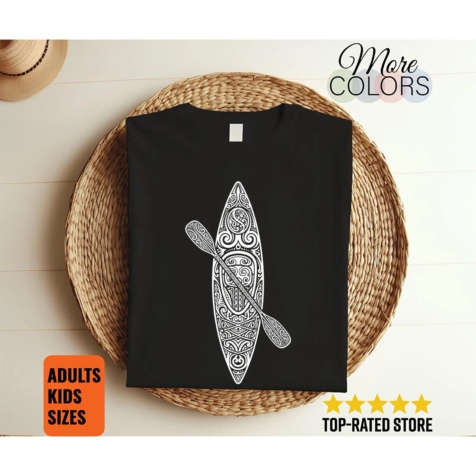 T-shirt Tribal Kayak Canoë pou - Outdoor Adventure Ideas avis et prix