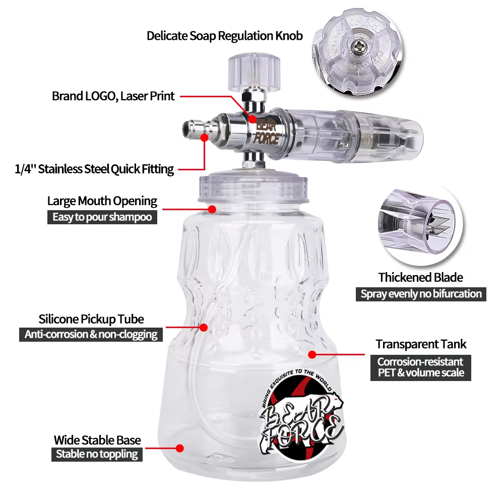 Canon à mousse en aluminium po - Bear Spray Clip avis et prix
