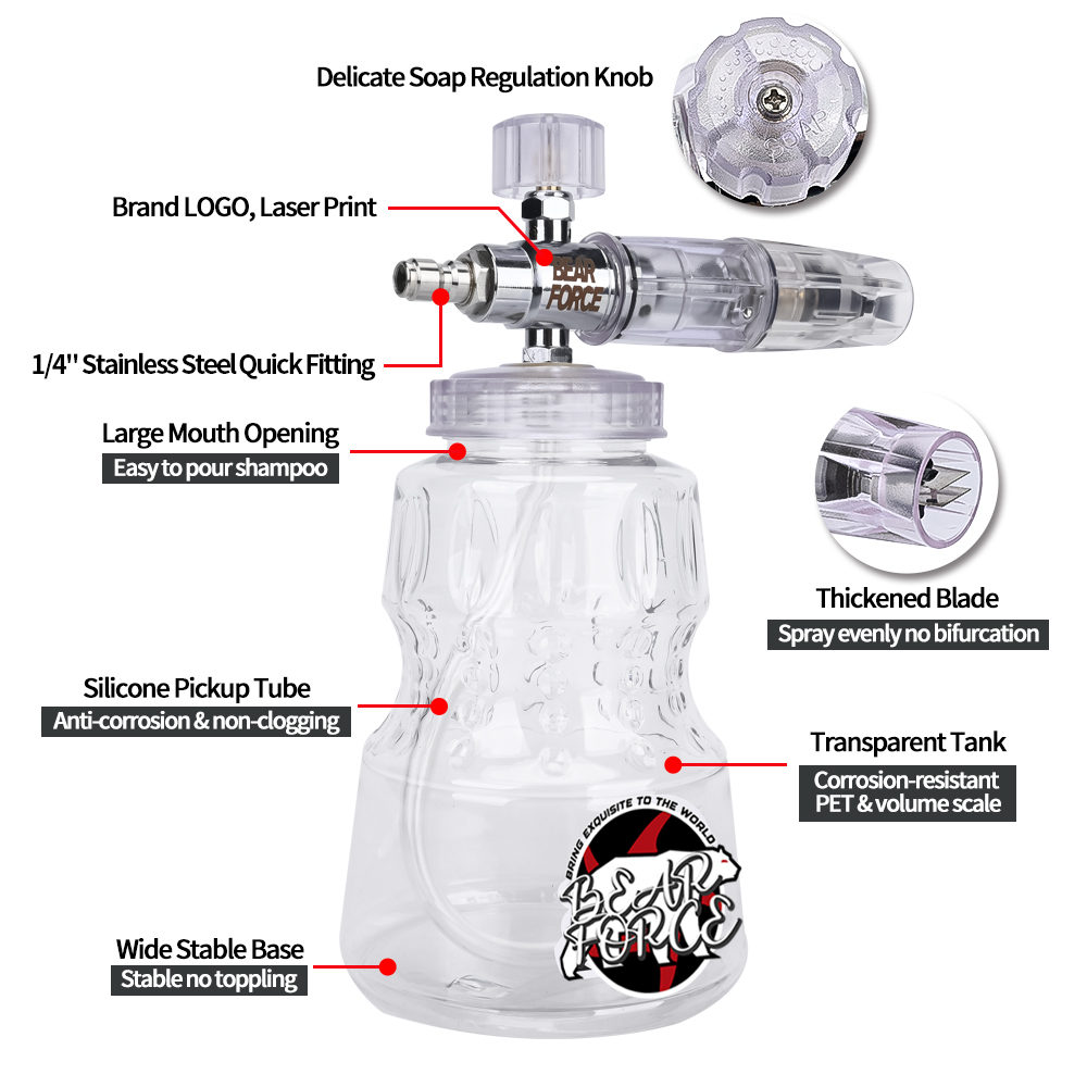 Canon à mousse en aluminium po - Bear Spray Clip avis et prix