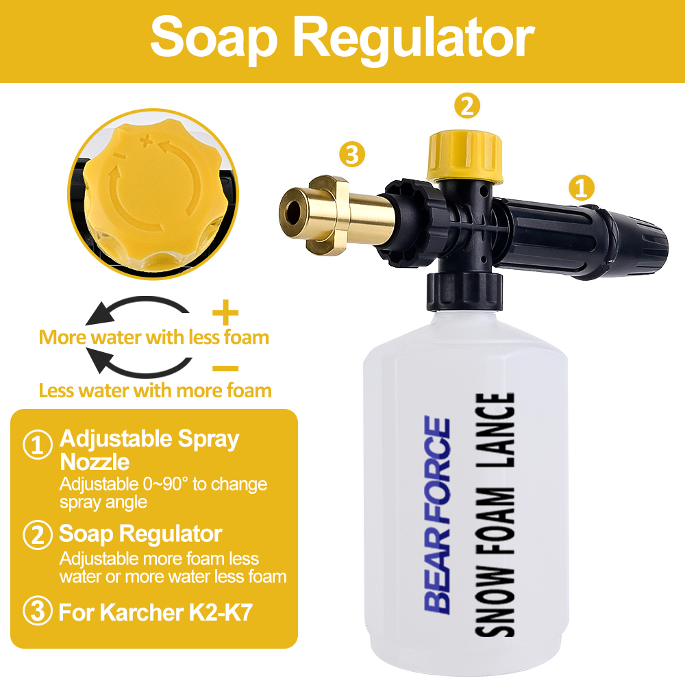 Canon à mousse pour lavage de  - Bear Spray Clip avis et prix